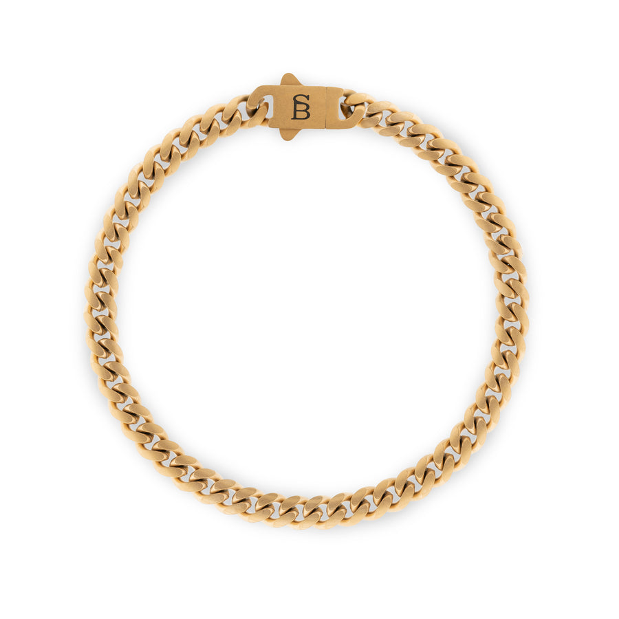 Svelte Stephen 5mm Chain Bracelet 18k Gold