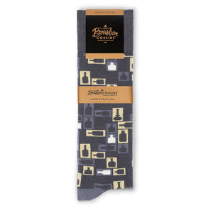 Retro Bourbon© Socks | 3-pack | Gray + Tan